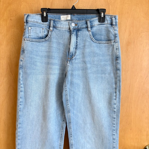 Pilcro Straight Leg Jeans Womens 29 Light Blue High Rise Denim Anthropologie - Picture 4 of 10